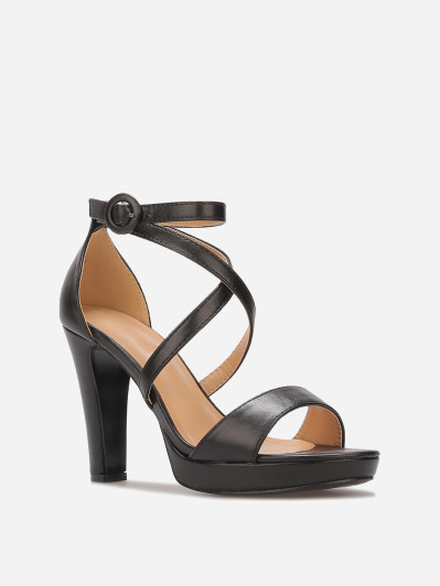 Sandales à multi-brides et talon haut