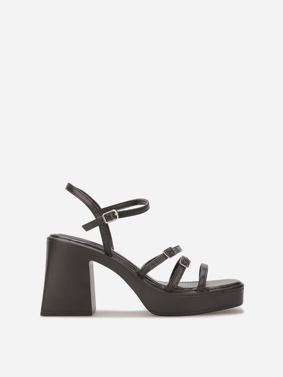 Sandales à fines brides et plateforme