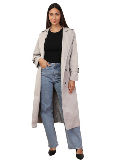 Trench mi-long à ceinture