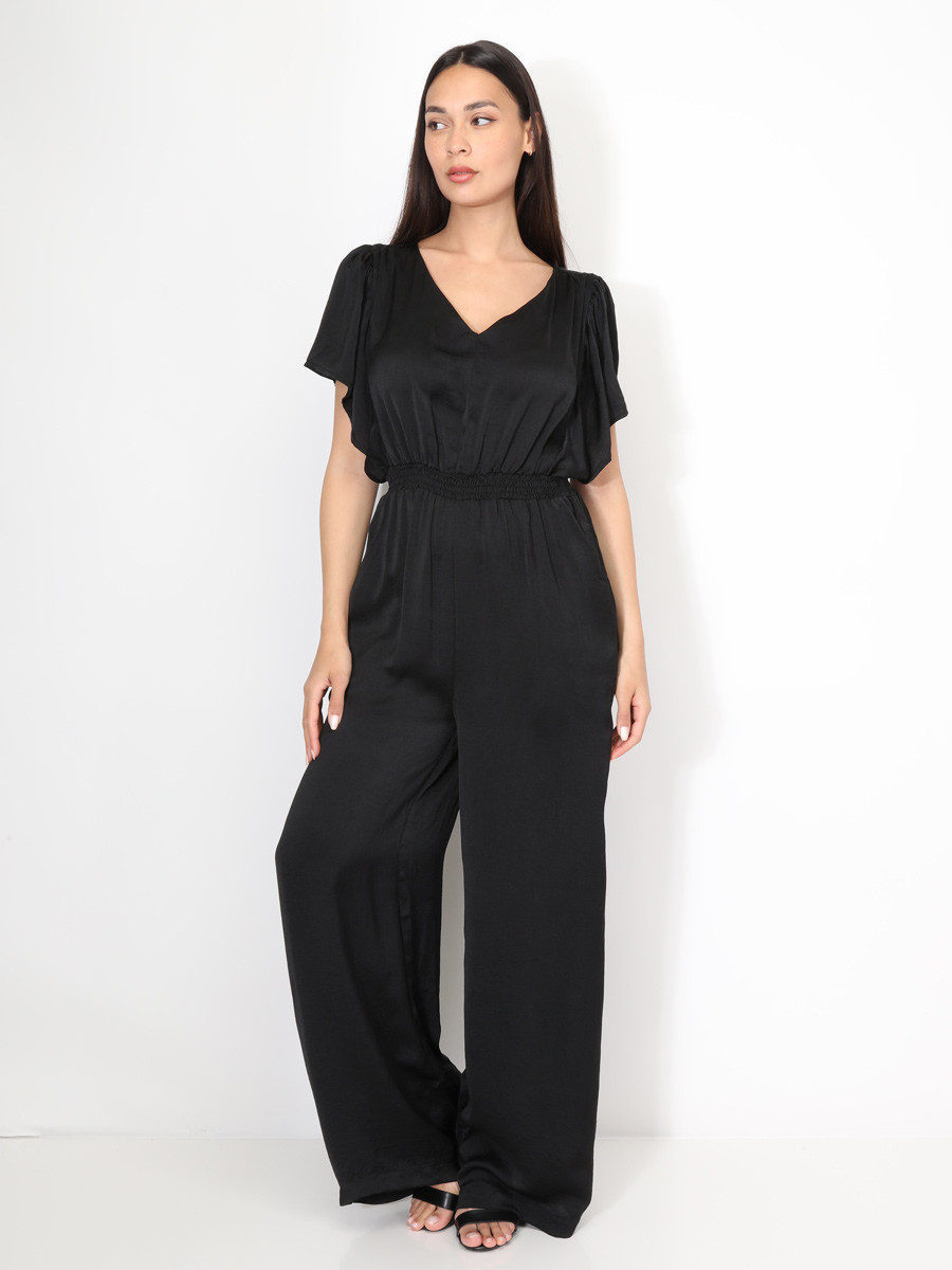 Ensemble 3 Pièces Femme Pantalon Large Jambe - Chemise Sans Manches Cardigan Long