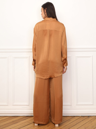 Ensemble chemise pantalon satinés