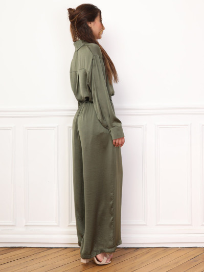 Ensemble chemise pantalon satinés