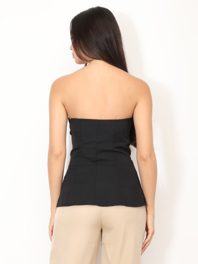 Top bustier avec boutons