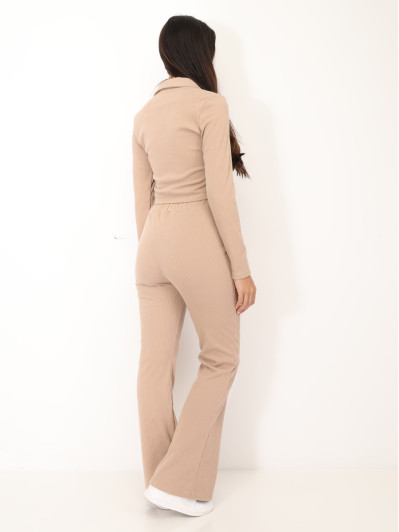 Ensemble pantalon et top zippé