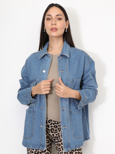 Surchemise oversize en denim