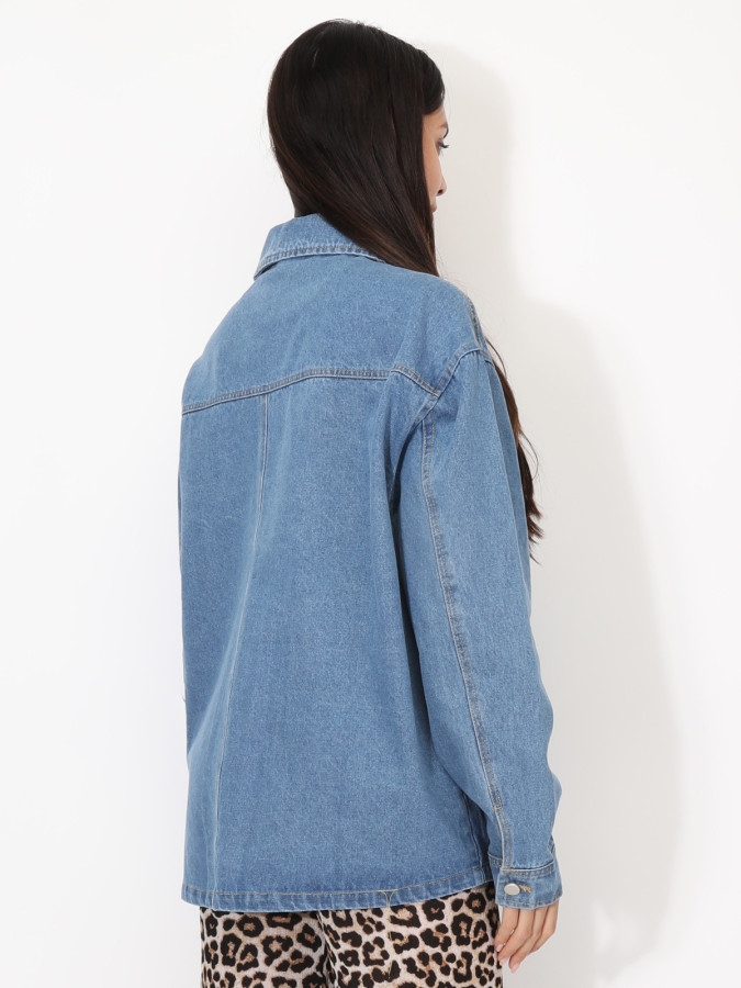 Surchemise oversize en denim