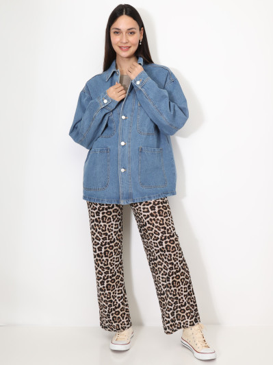 Surchemise oversize en denim