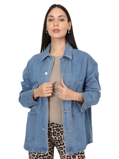 Surchemise oversize en denim