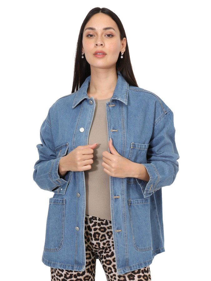 Surchemise oversize en denim