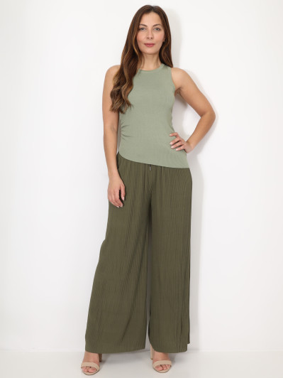 Débardeur asymétrique et froncé