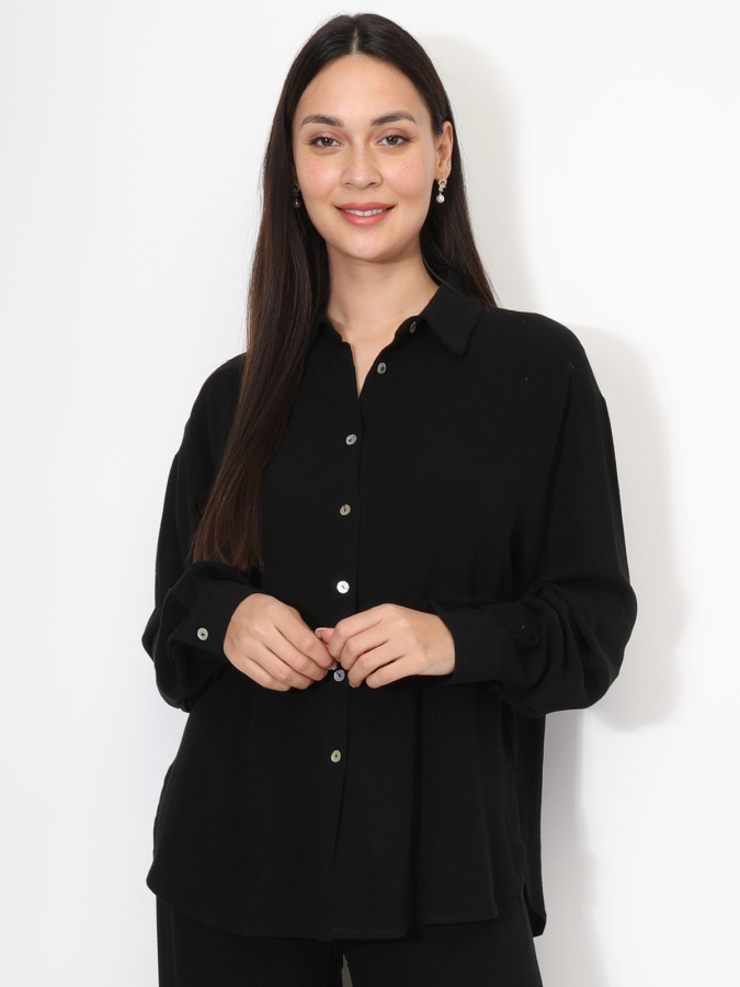 Chemise oversize en lin