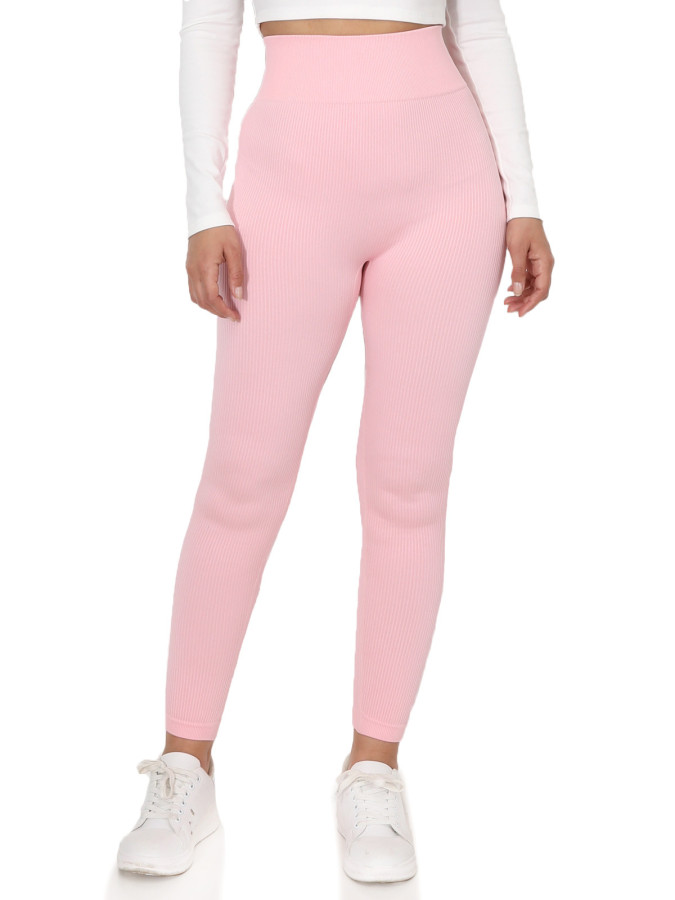 Legging côtelé effet push-up