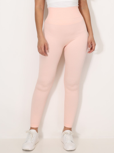 Legging côtelé effet push-up