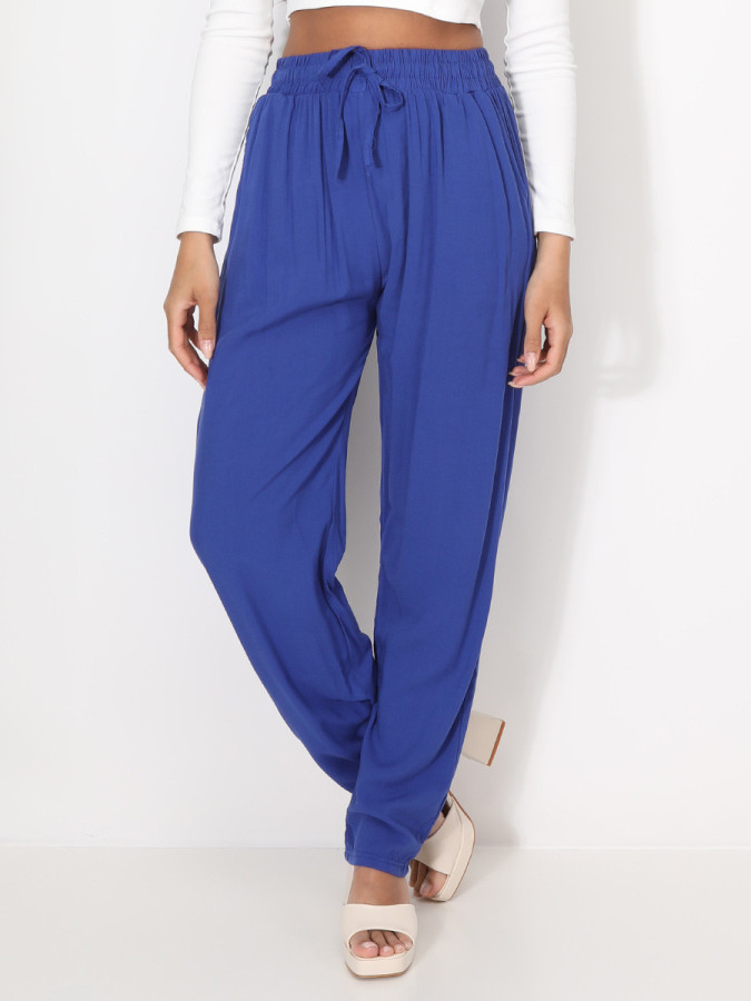 Pantalon carotte taille haute