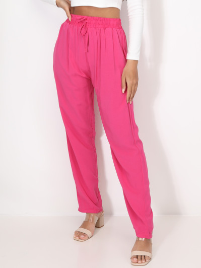 Pantalon carotte taille haute