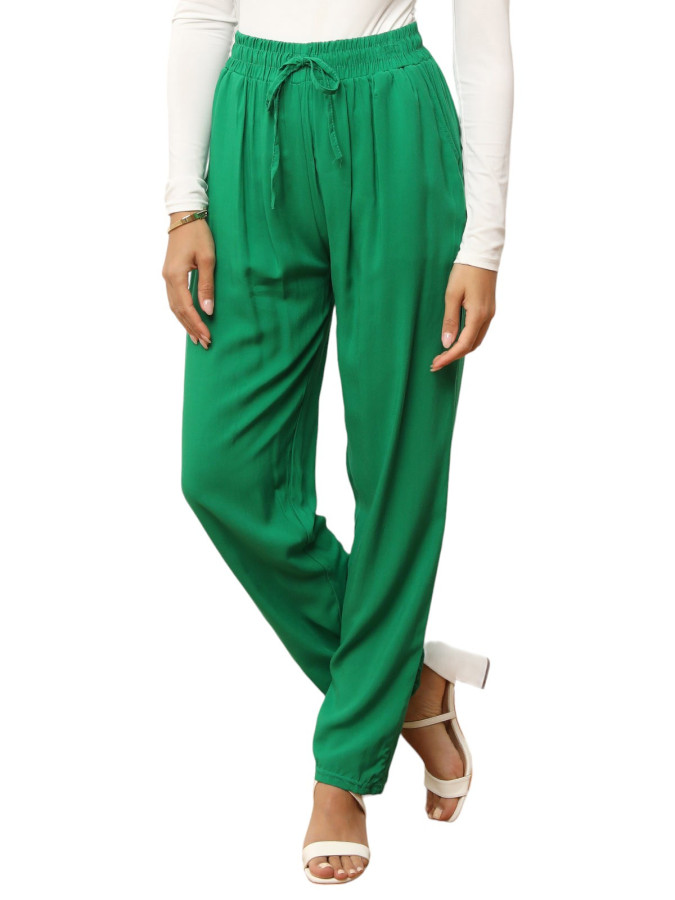 Pantalon carotte taille haute