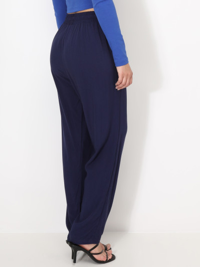 Pantalon carotte taille haute