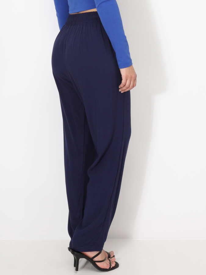 Pantalon carotte taille haute