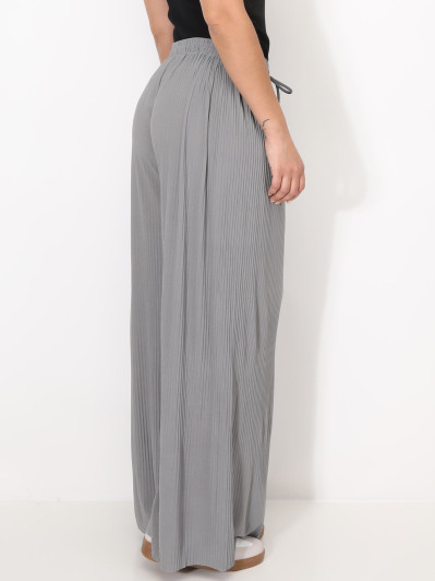 Pantalon large plissé