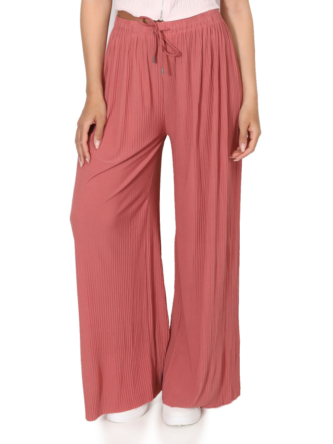 Pantalon large plissé