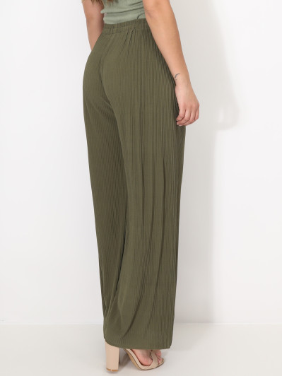 Pantalon large plissé