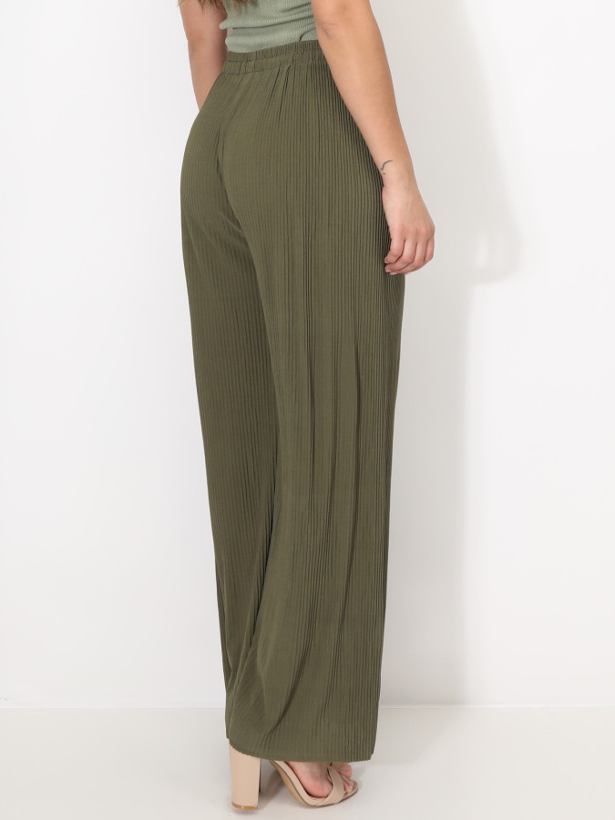 Pantalon large plissé