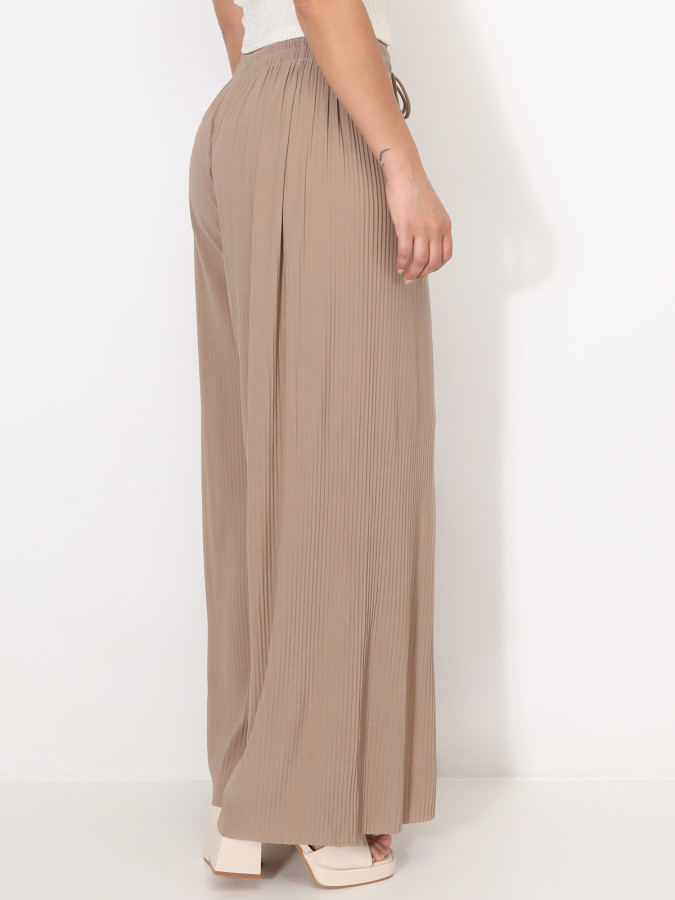 Pantalon large plissé