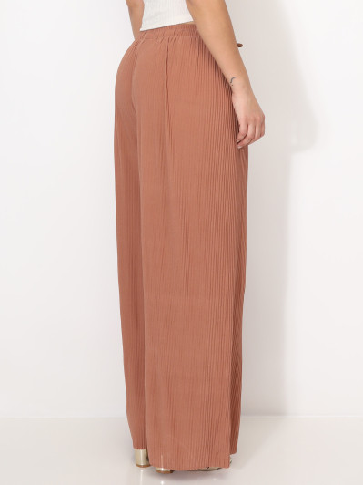 Pantalon large plissé