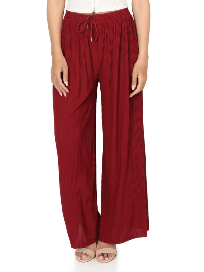 Pantalon large plissé