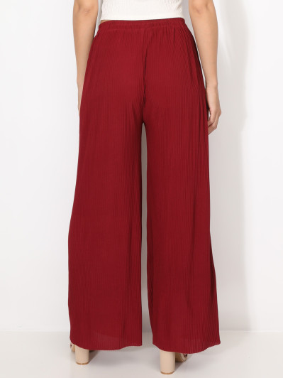 Pantalon large plissé