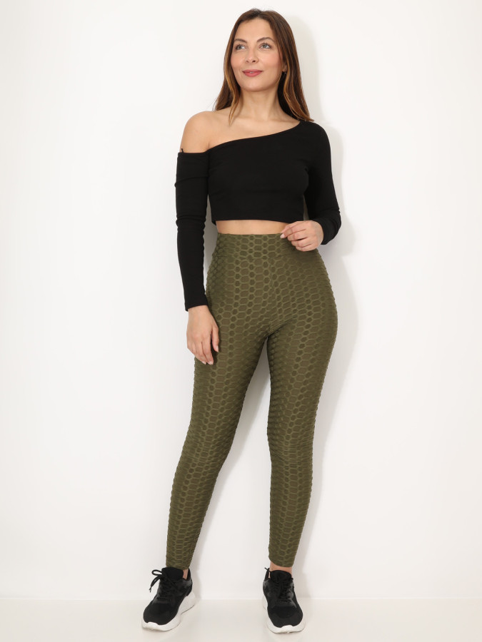 Legging texturé effet push-up