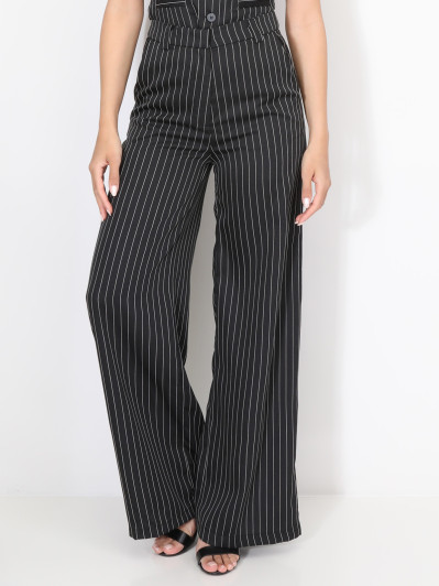 Pantalon de costume à fines rayures