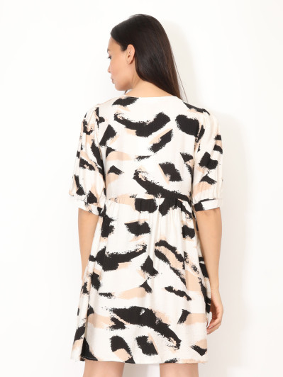 Robe à motif tacheté et Nœuds