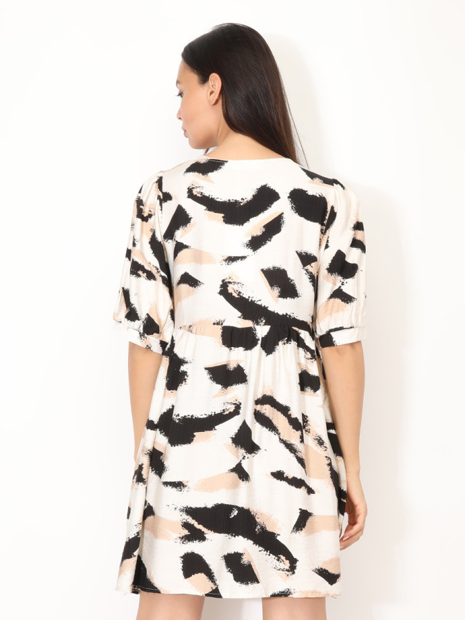 Robe à motif tacheté et Nœuds