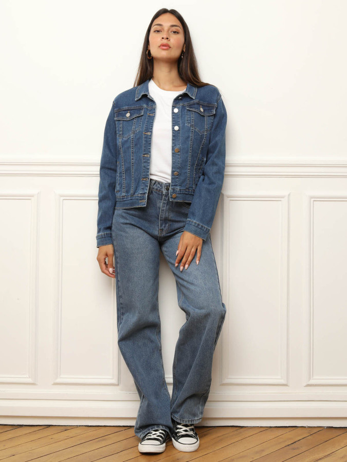 Veste en denim basique