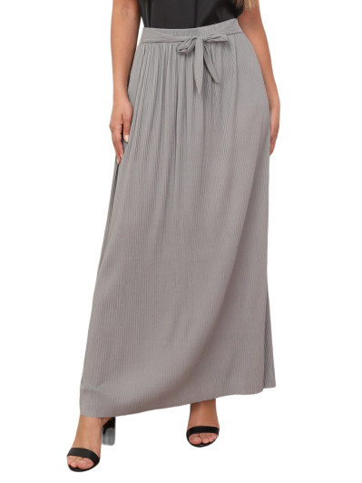 Jupe longue évasée et plissée