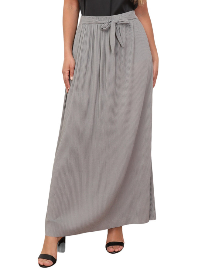 Jupe longue évasée et plissée