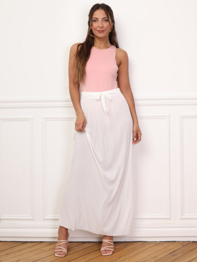 Jupe longue évasée et plissée