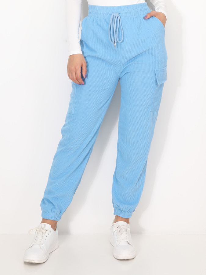 Pantalon cargo en velours côtelé