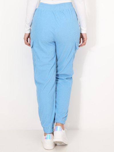 Pantalon cargo en velours côtelé