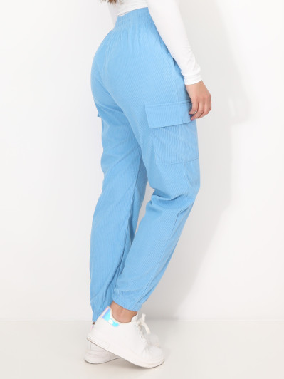 Pantalon cargo en velours côtelé