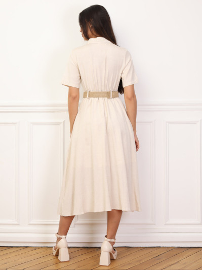 Robe chemise style utilitaire