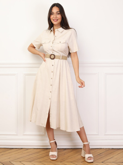 Robe chemise style utilitaire