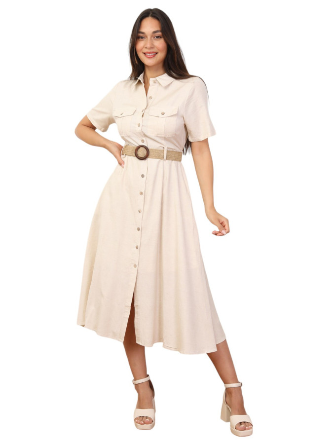 Robe chemise style utilitaire