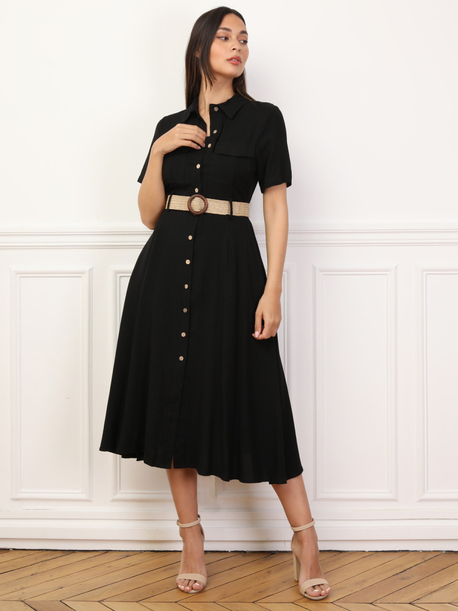 Robe chemise style utilitaire