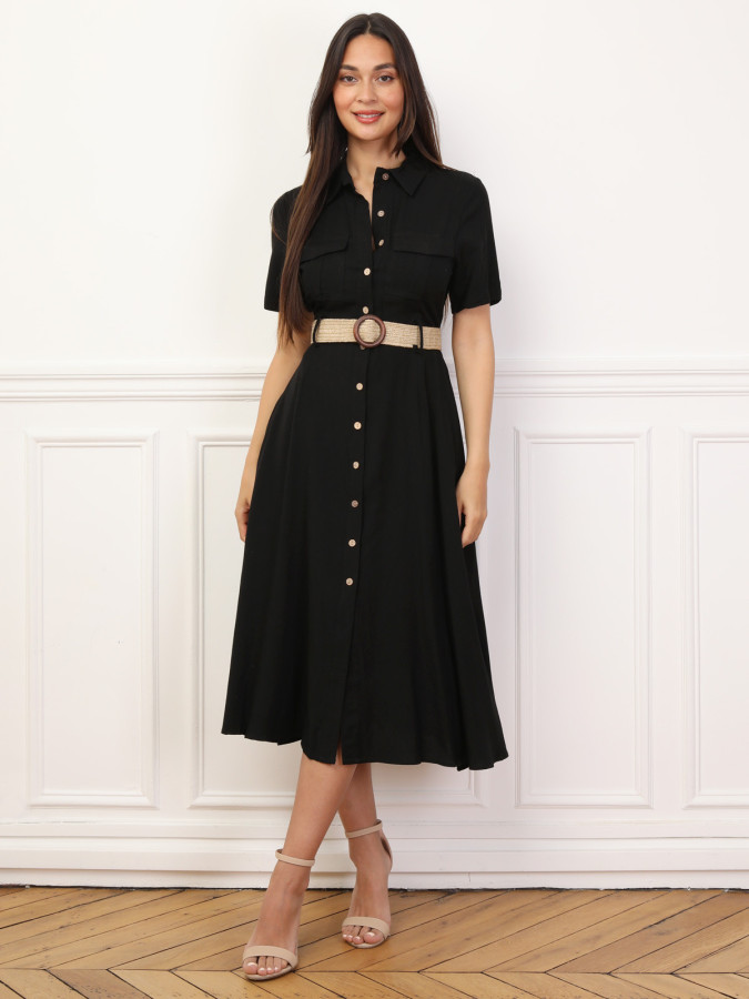 Robe chemise style utilitaire