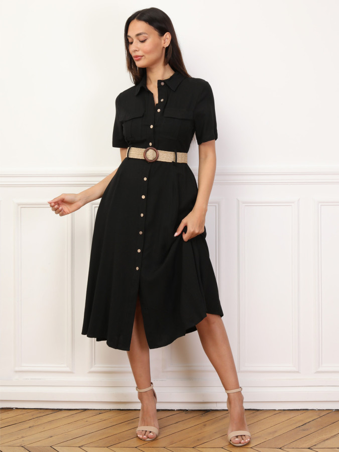 Robe chemise style utilitaire