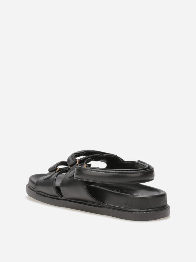 Sandales à scratch et plateforme