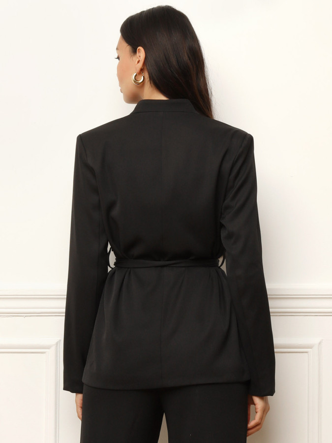 Veste de tailleur avec ceinture