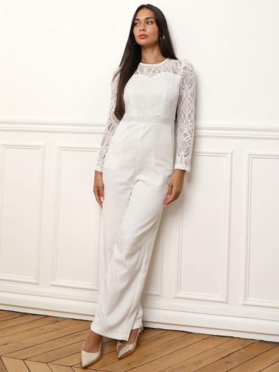 Combinaison avec buste en dentelle